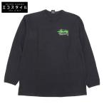 ショッピングstussy stussy ステューシー グローバルルーツ L/S コットン Tシャツ トップス メンズ 黒 ブラック L 00’s