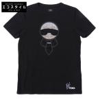FENDI フェンディ カールラガーフェルド クルーネック 半袖 Tシャツ トップス メンズ ブラック 46 FY0626 1YN