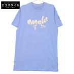 MONCLER モンクレール 23年製 コットン ランニングロゴ Tシャツ・カットソー L ブルー メンズ