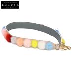 美品 FENDI フェンディ ストラップユー ミンクファー ショルダーストラップ マルチカラー/ベージュ レディース