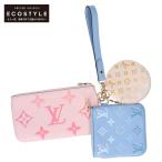 新品同様/  LOUIS VUITTON ルイ・ヴィトン M80407 ポシェットトリオ ポーチ ブートンデローズピンク/サマーブルー/サフランイエロー