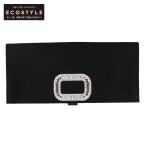  как новый Roger Vivierroje vi vi epi ru Гримм пряжка атлас вечерняя сумочка / клатч черный женский 