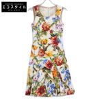 国内正規 DOLCE&GABBANA ドルチェアンドガッバーナ F68O0T フローラル バンブー クラシック ドレス/ワンピース36 レディース