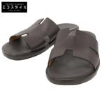 美品/  HERMES エルメス イズミール サンダル/ シューズ 42 モカ メンズ