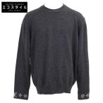 ショッピングVUITTON 美品/正規/25年 LOUIS VUITTONルイヴィトン RM251MQ RVT HSN50W 袖口モノグラム カシミヤ100％ クルーネック ニットセーターL