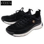 CHANEL シャネル G45332 ココマーク スエード スニーカー 41 メンズ