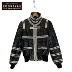  beautiful goods / domestic regular CHANEL Chanel P36674V26305 09AW sportsline with cotton jacket 36 black lady's 