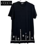 COMMEdesGARCONS HOMME PLUS コムデギャルソンオムプリュス 24AW 黒 ボタンデザイン ロングTシャツ ブラック M トップス ポリエステル メンズ 中古