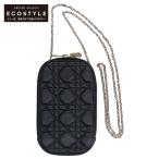  прекрасный товар / Dior Dior S0872ONMJ_M900 LADY DIORreti Dior kana -ju овчина phone держатель мобильный кейс черный 