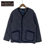 LAVENHAM ラベンハム SJL2016 ネイビー BIG QUILT COLLARLESS JACKET ネイビー M ジャケット ナイロン メンズ 中古