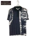 美品/ Dunhill ダンヒル 阪急メンズ大阪店限定 フォトグラフィックアート ショートスリーブポロ トップス XS ブラック メンズ