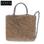 美品 ANTEPRIMAアンテプリマ PB21F12045-671 STANDARD MINIATURA スタンダード ミニアトゥーラ/シルバーゴールド トートバッグ OROGENTO