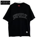 Supreme シュプリーム 23SS SKETCH EMBROIDERED S/S TOP ロゴ刺繍Tシャツ トップス L ブラック