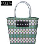 MARNI マルニ MARNI FLOWER CAFE マルニフラワーカフェ ミニ バスケットバッグ モザイクグリーン レディース
