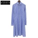POLObyRalphLauren ポロ ラルフローレン ブルー ストライプ シャツワンピース レディース ホワイト ブルー 2