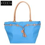 新品同様 Felisi フェリージ 17/54/DS+OS ナイロン/レザー ハンドバッグ ライトブルー レディース