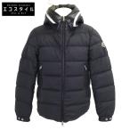 /23年製 MONCLER モンクレール CARDERE カーデーレ フーディロゴ ダウン ジャケット 0 ブラック メンズ