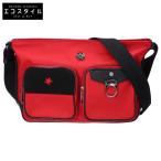 美品 Orobianco オロビアンコ 92812 PIENZA SHOULDER ナイロンツイル ショルダーバッグ RED メンズ