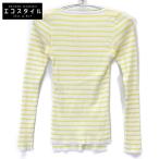 AURALEE オーラリー ロンハーマン別注 23SS ホワイト×イエロー Giza Boat Neck Pullover カットソー トップス O