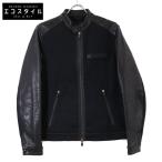 ショッピングライダース Replay リプレイ NJ800L.000.263 レザー/デニム切替 シングルライダース ジャケット M ブラック メンズ