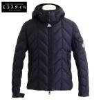 ショッピングmoncler 国内正規   MONCLER モンクレール BERRIAT/ベリア フーデッド キルティングダウンジャケット 1 ネイビー メンズ