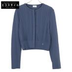 Salvatore Ferragamo サルヴァトーレフェラガモ 0718924 ネイビー レーヨン×ナイロン スタッズデザインカーディガン M