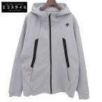 DESCENTE デサント テックスウェット フルジップフーディジャケット メンズ グレー O DT4FSW23M