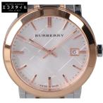 ショッピングBURBERRY BURBERRY バーバリー BU9006 The City シティ デイト クオーツ 腕時計 シルバー/ローズゴールドカラー メンズ