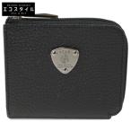 新品同様 ATAO アタオ AS576 milimo ミリモ・ブラックケリー カーフレザー ミニウォレット ブラック レディース