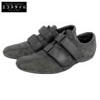 GUCCI グッチ トムフォード期 GGキャンバス×レザー ストレートチップ ベルクロローカットスニーカー シューズ メンズ 黒 41E 093391