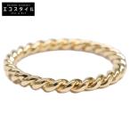 新品同様   TIFFANY＆Co. ティファニー 750YG ミニ ツイスト リング 指輪 12.5号 イエローゴールド レディース アクセサリー