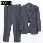 ショッピングポールスミス PaulSmith ポールスミス 123880 グレンチェック 裏地プリント セットアップ グレー チェック L スーツ ウール メンズ 中古