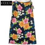 ショッピングGABBANA DOLCE&GABBANA ドルチェアンドガッバーナ G551/1330 ブラック×マルチカラー 花柄 パレオ ブラック×マルチカラー 3 スカート ポリエステル レディース 中古