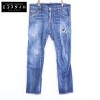 ショッピングディースクエアード DSQUARED2 ディースクエアード S74LB0873 MEDIUM WASH 4 TIDY BIKER JEANS ダメージ加工 デニムパンツ 46 メンズ