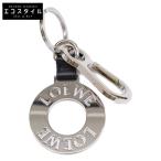 ショッピングロエベ 美品 LOEWE ロエベ サークルロゴ キーホルダー シルバー