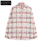 ショッピングMARNI MARNI マルニ マルチカラー ロゴプリント ロングスリーブシャツ 48 ホワイト系 メンズ