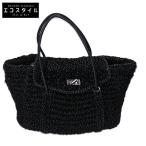 美品/  ANTEPRIMA アンテプリマ ルケット ラージ ターンロック ワイヤー トートバッグ ブラック レディース