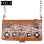  прекрасный товар TOGA PULLA Toga тянуть laMetal chain mobile case metal цепь мобильный / смартфон кейс Brown женский 