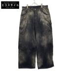 ANCELLM アンセルム ANC-PT49 ブラック ORDED VELVETEEN PAINTER PANTS ブラック 2 ボトムス コットン メンズ 中古