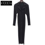 美品 PLEATS PLEASE プリーツプリーズ ロングカーディガン トップス レディース ブラック 2 PP33-JA111