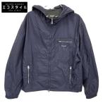 FENDI フェンディ 23年製 FW1310 AR9H ネイビー Made in FENDI ナイロンジップパーカー ネイビー 50 ジャケット ナイロン メンズ 中古