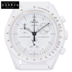 ショッピングオメガ 新品同様 OMEGAオメガｘSWATCHｘSNOOPY MISSION TO THE MOONPHASE - FULL MOONムーンフェイズ表示機能付きクロノグラフ腕時計