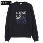 ショッピングロエベ LOEWE ロエベ H526Y24J07 ブラック エンブロイダリーアナグラムVガゼットスウェット ブラック XS トップス コットン レディース 中古