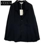 ショッピングSH- ANCELLM アンセルム 25AW ANC-SH73-A ブラック WASH WOOL TAILORED SHIRT ブラック 2 トップス ウール メンズ 中古