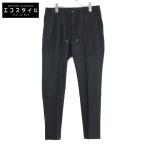 giab's ARCHIVIO ジャブスアルキヴィオ A7072U ダークグレー MASACCIO センタープレス リラックスパンツ ダークグレー 46 ボトムス ウール メンズ 中古