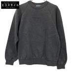 PRADA プラダ 134658 22年 グレー エンボスロゴ クルーネックスウェット グレー XS トップス コットン レディース 中古