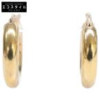 ショッピングbottega 美品 BOTTEGA VENETAボッテガヴェネタ Ag925 アルジェント オロ ジャッロ エッセンシャル フープ ピアス ゴールド レディース