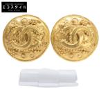 CHANEL Chanel 96A здесь Mark раунд серьги Gold женский 