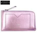 美品 FENDI フェンディ 8M0489 FFダイヤモンド メタリック カードケース レディース