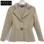 Salvatore Ferragamo サルヴァトーレフェラガモ ベージュ 1B カジュアルジャケット ベージュ M ジャケット 合成繊維 レディース 中古